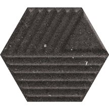 Faianta Space Dust Nero Hexagon C