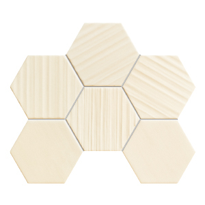 Decor Mozaic Hexagonal, Tubadzin Horizon, 28.9x22.1, Ivory